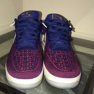 Blue/Red Flynet Nike Air Force 1’s